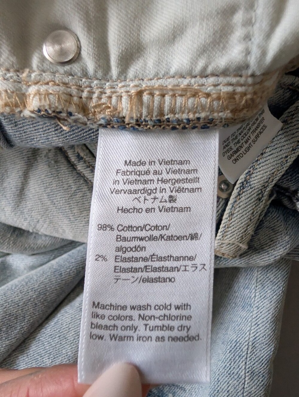 Point Sur High Rise Distressed Patches Light Wash Slim Boy Women's Jeans Sz 27P image 7